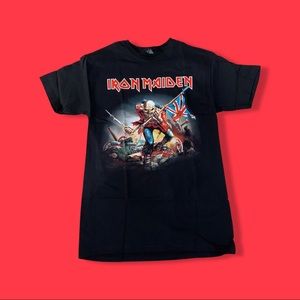 Iron Maiden Graphic Band Tee Men’s Medium Black Rock Concert Shirt NEW